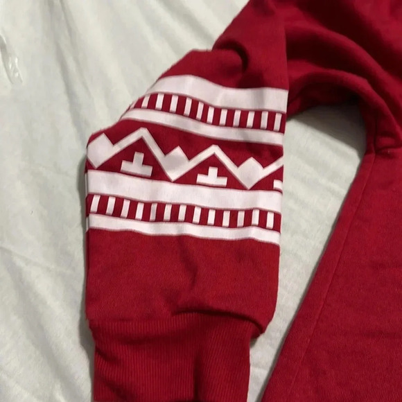 Coca Cola Christmas Cropped Hoodie XL - Picture 3 of 6
